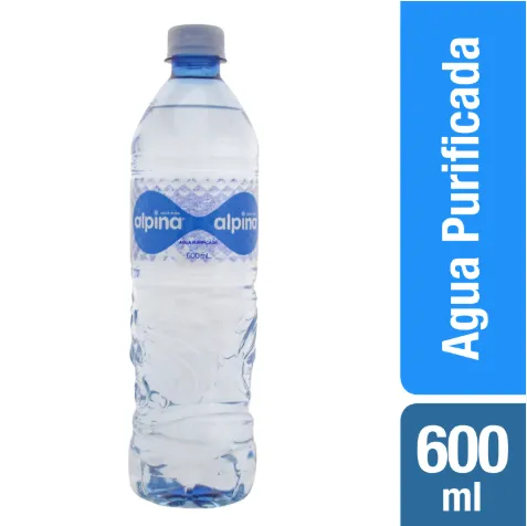 [1000.00] Alpina Agua Tapa Rosca 600mL