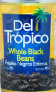 [1300.00] Del Tropico Frijoles Negros Enteros 257g
