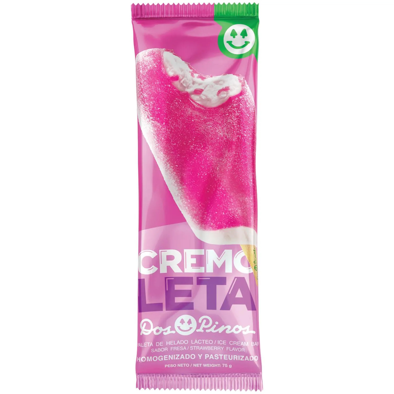[1100.00] Dos Pinos Cremoleta Fresa 75g