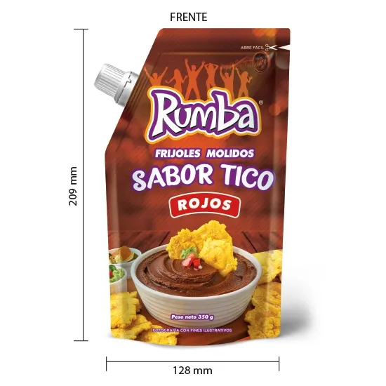 [1200.00] Rumba Frijoles Molidos Sabor Tico Rojos 350g