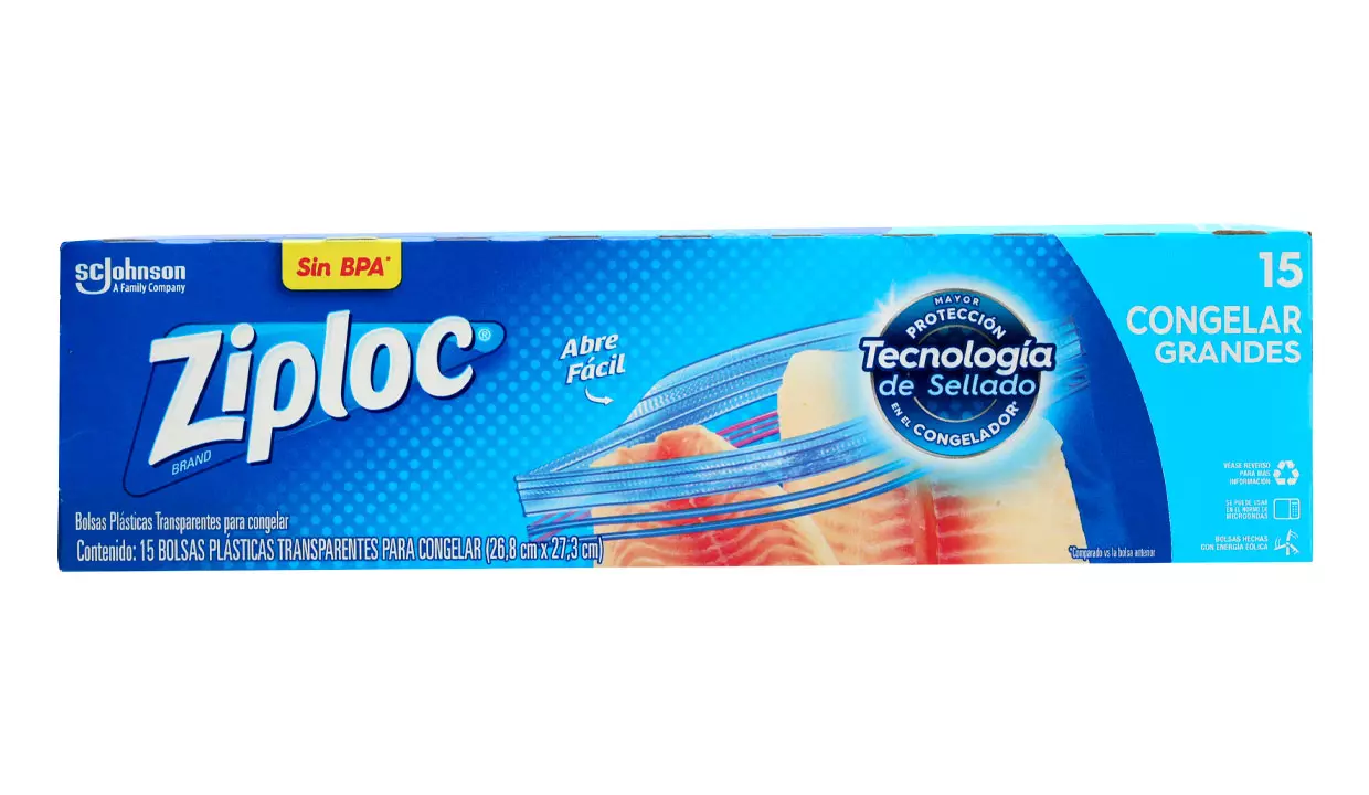 [2850.00] Ziploc Congelar Medianas 20u